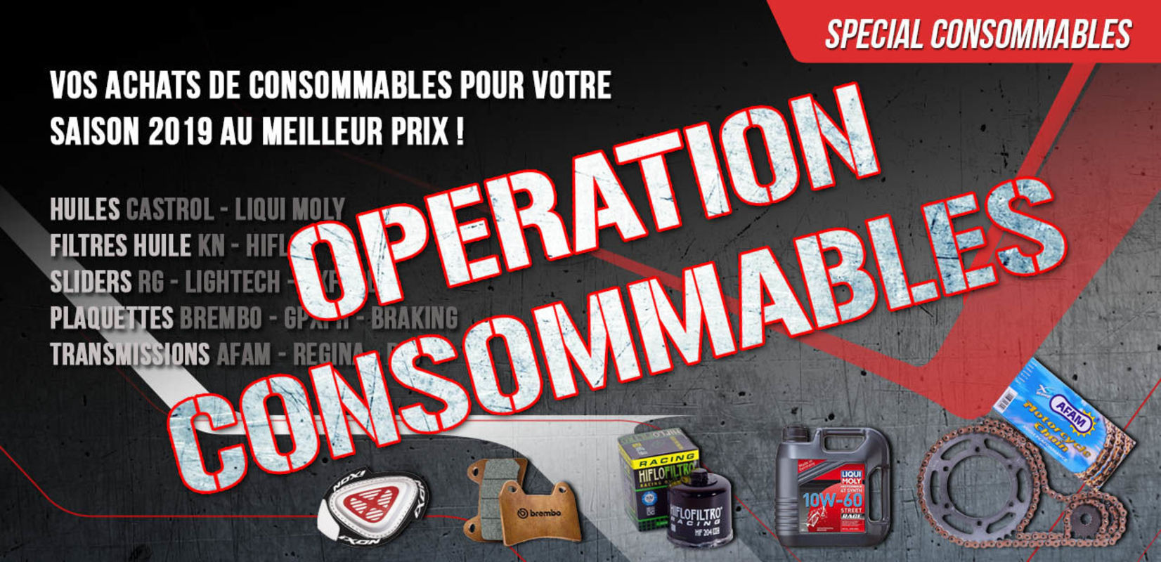 Opération consommables