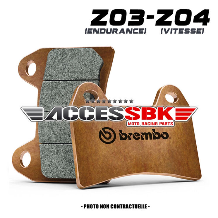 Plaquettes de frein avant BREMBO - Z04 et Z03 - Sélection par modèle de moto