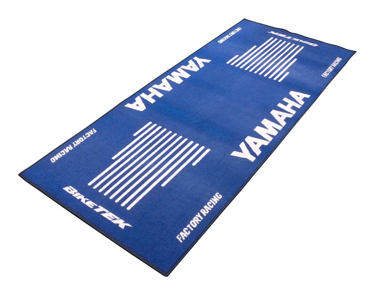 Tapis de stand YAMAHA bleu - homologué FIM