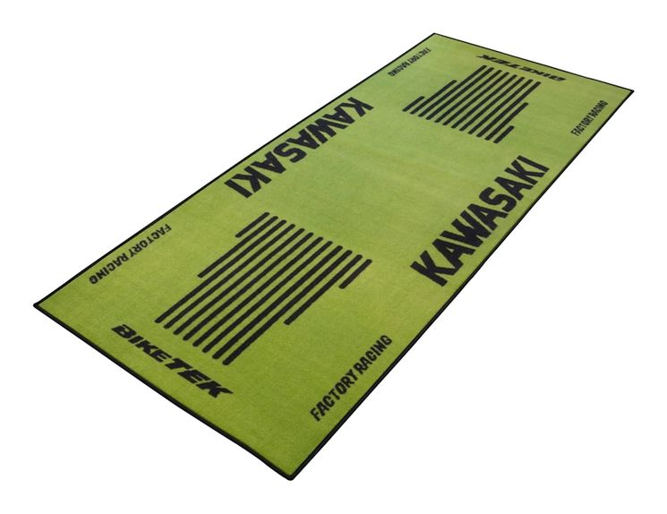 Tapis de stand KAWASAKI vert - homologué FIM