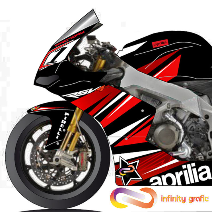 APRILIA RSV4 2009-2019 - KIT DECO INFINITY GRAFIC V.1