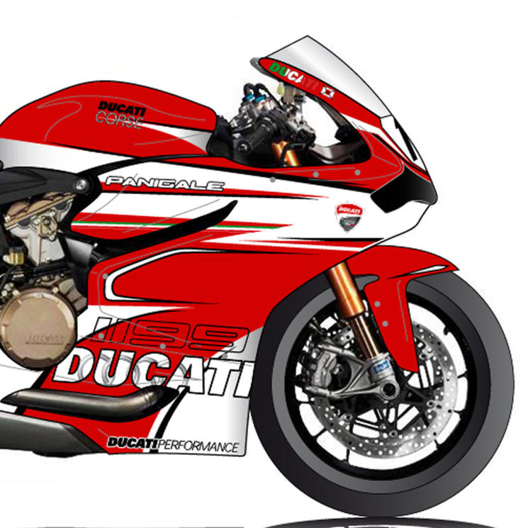 DUCATI 1199 PANIGALE 2012-14 - KIT DECO INFINITY GRAFIC V.1