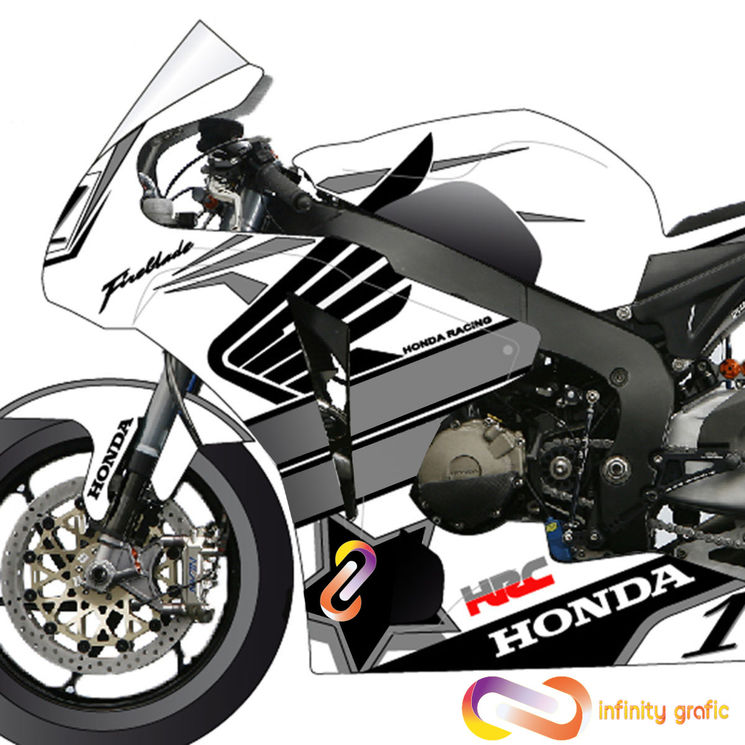 HONDA CBR 1000 RR 2008-11 - KIT DECO INFINITY GRAFIC V.1