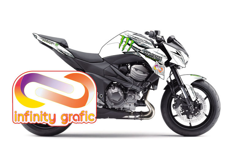 KAWASAKI Z800 - KIT CAMOUFLAGE BLANC by INFINITY GRAFIC