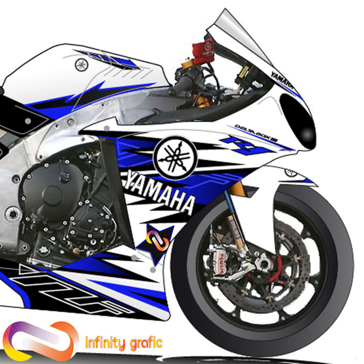 YAMAHA YZF-R1 2009-2014 - KIT DECO INFINITY GRAFIC V.1