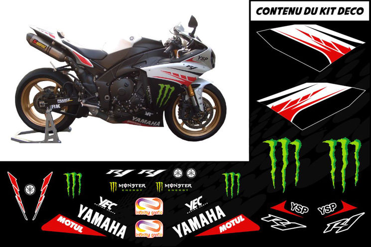 YAMAHA YZF R1 2009-2014 kit déco YART by INFINITY GRAFIC