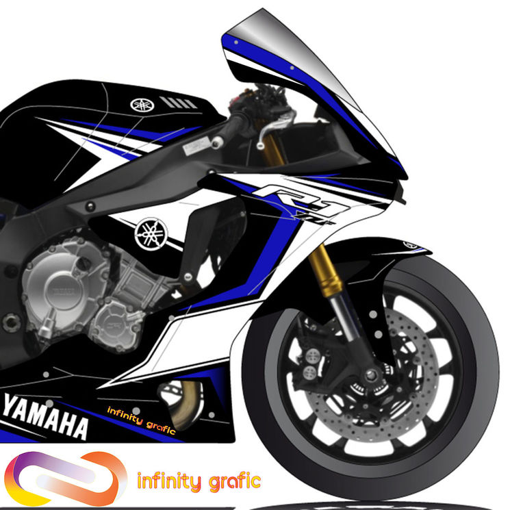 YAMAHA YZF-R1 2015-2019 - KIT DECO INFINITY GRAFIC V.1