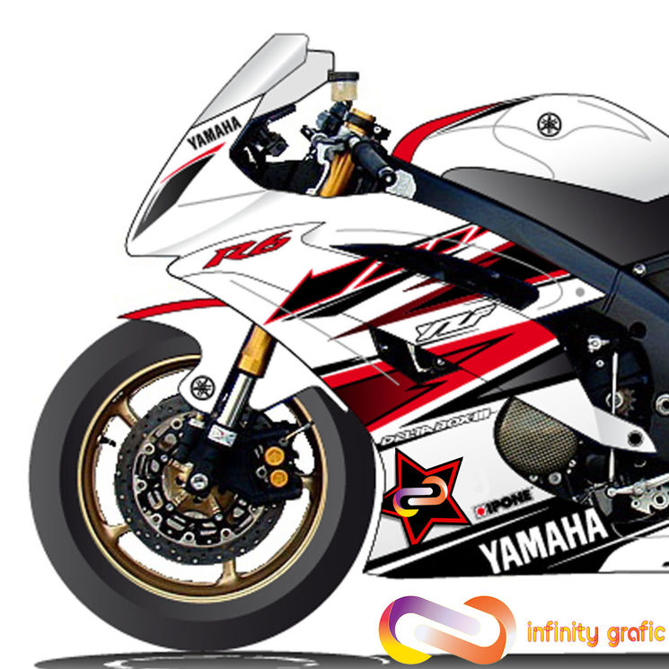 YAMAHA YZF-R6 2006-2016 - KIT DECO INFINITY GRAFIC V.2