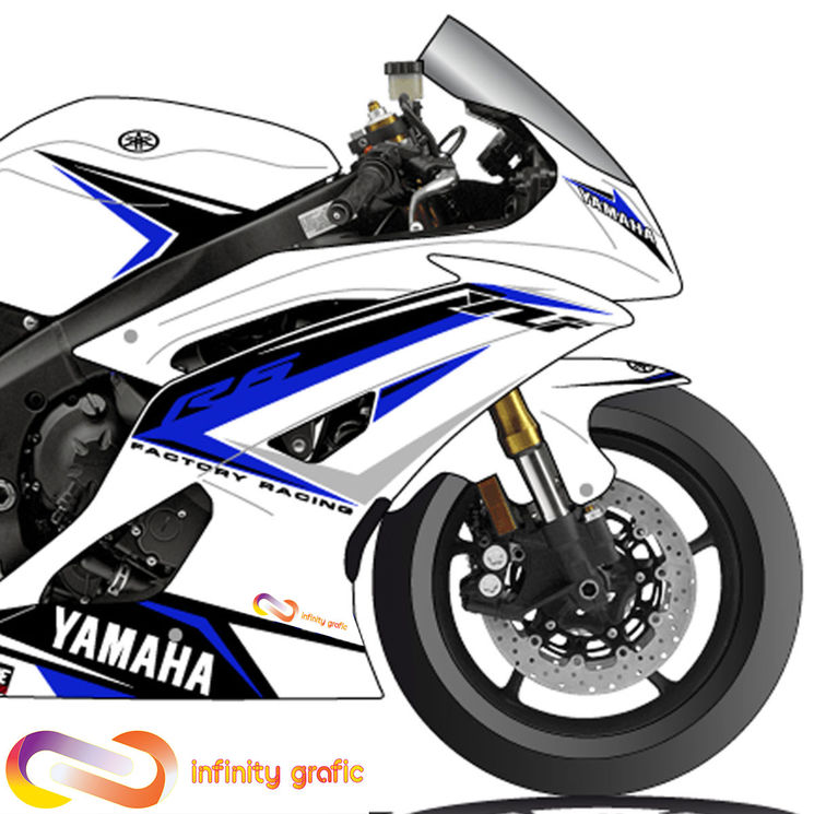 YAMAHA YZF-R6 2006-2016 - KIT DECO INFINITY GRAFIC V.1