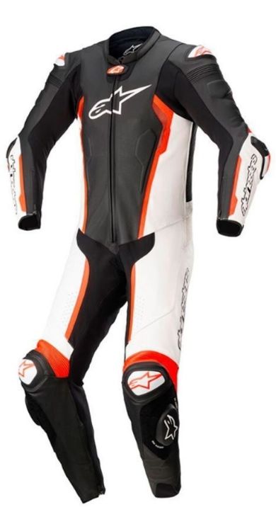 Combinaison ALPINESTARS Missile V2 racing noir/blanc/rouge fluo