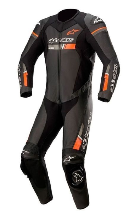 Combinaison ALPINESTARS GP Force chaser racing noir, rouge fluo