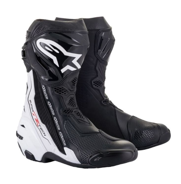 Bottes ALPINESTARS SUPERTECH R noir-blanc