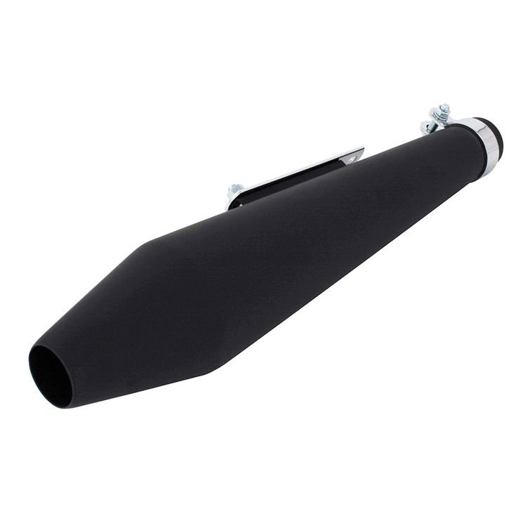 Silencieux CONE Noir mat 48cm - spécial Café Racer