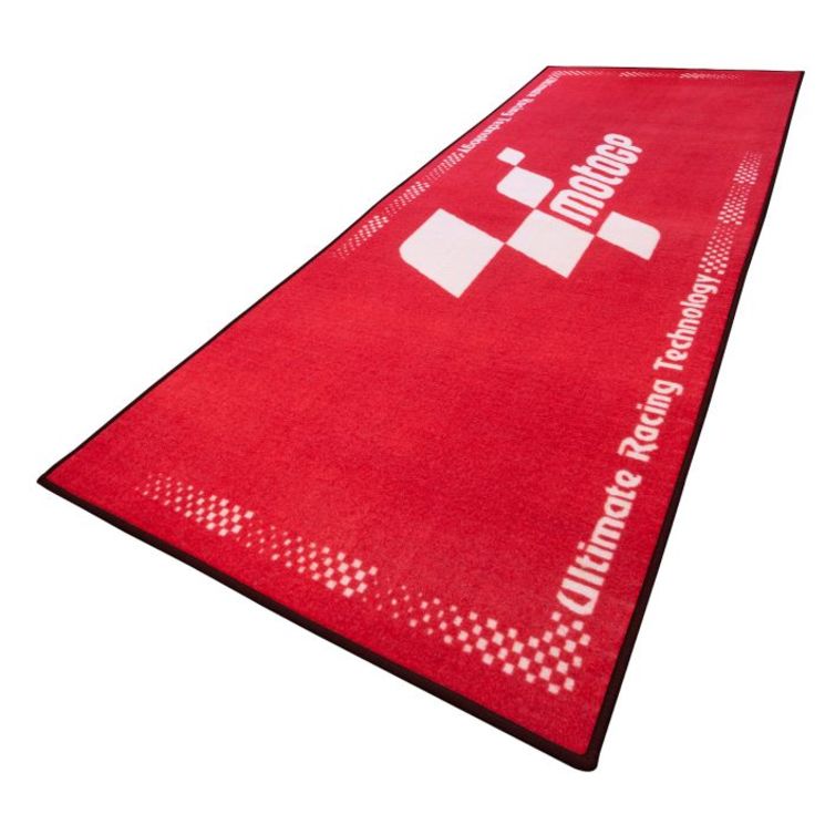 MotoGP tapis de stand rouge - logo blanc