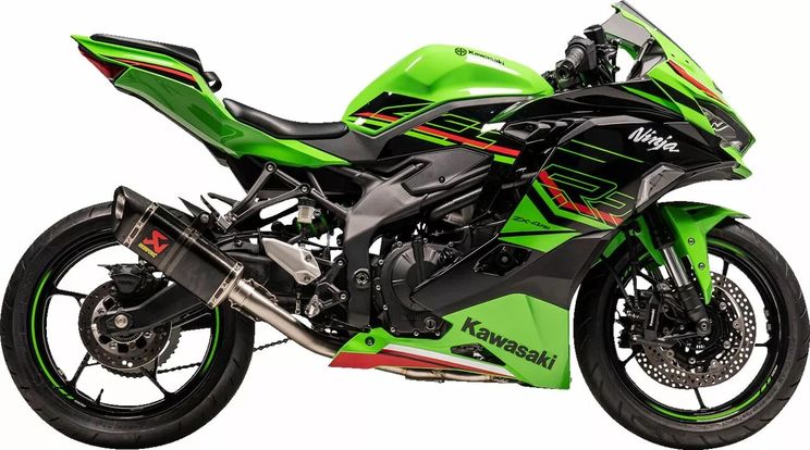 AKRAPOVIC - Ligne complète INOX - CARBONERACING - Kawasaki ZX4R 2024