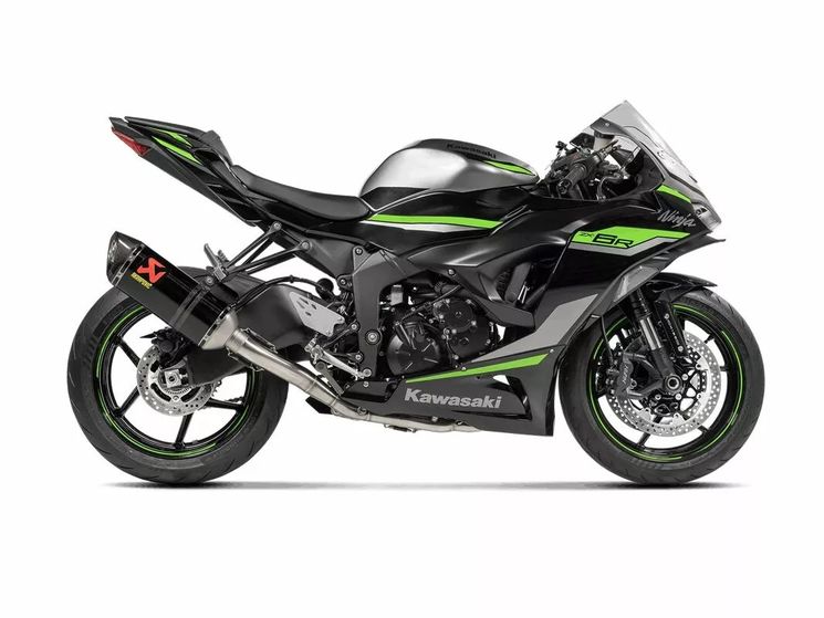 AKRAPOVIC - Ligne complète INOX - CARBONERACING - Kawasaki ZX6R 636 2023/2024