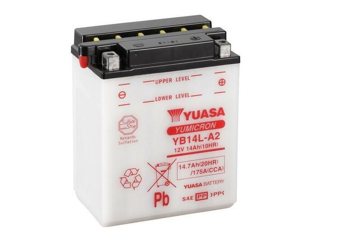 BATTERIE MOTO YUASA  type YB14L-A2