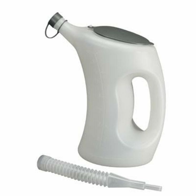 Broc plastique 5L - gradué avec bec flexible