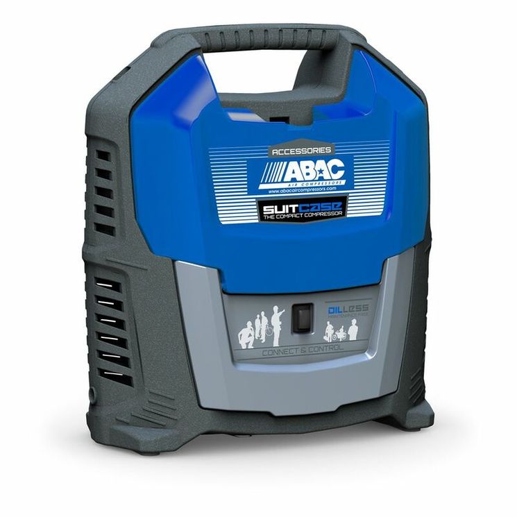 Compresseur portable ABAC sans huile 1,5CV - 4kg - 8 bars